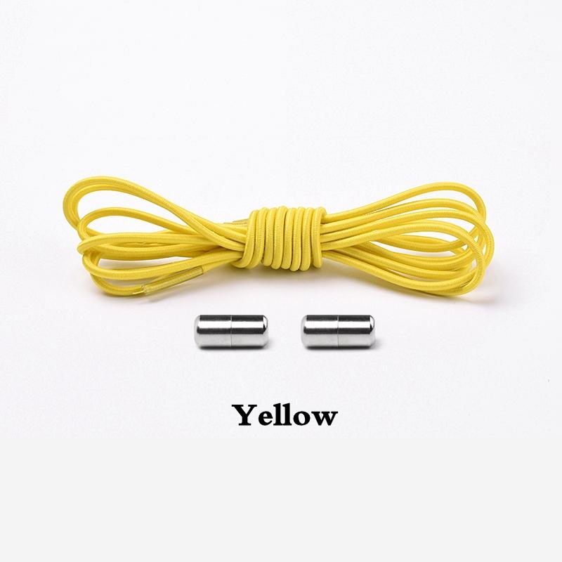 Elastic Laces Sneakers Round Shoelaces Without Ties Rubber No Tie Shoe Laces Shoes Kids Adult Quick Shoe Lace Rubber Bands