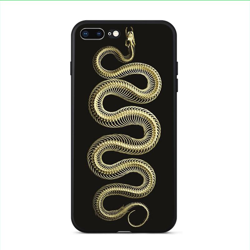 Flower Snake Painting Phone Cases For iphone 11 11Pro Max 8 7 6 6S Plus X XS MAX 5 5S SE 2020 XR Personalised Soft TPU Back Capa