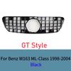 For Mercedes W163 ML320 ML350 ML270 ML400 ML430 1998-2004 Diamond GT Style Front Bumper Grille Plastic Mesh Racing Grill Cover