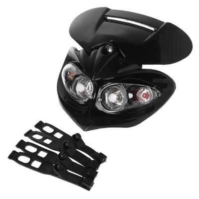 Uniwersalny reflektor motocrossowy Fairing Head Lamp High / Low Beam Dual