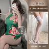 Sex Underwear Split-ended Sleeveless Printed Cheongsam Slim and Thin Sexy Uniform People Cheongsam Sex Clothes