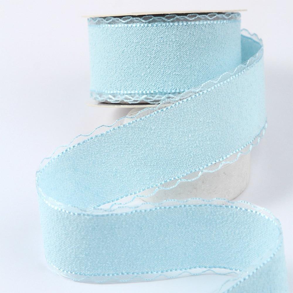 10 Yards 25 mm Breite Spitzenband Transparenter Spitzenrand DIY Bastelband Einfarbige Schleifbänder Geschenkverpackung