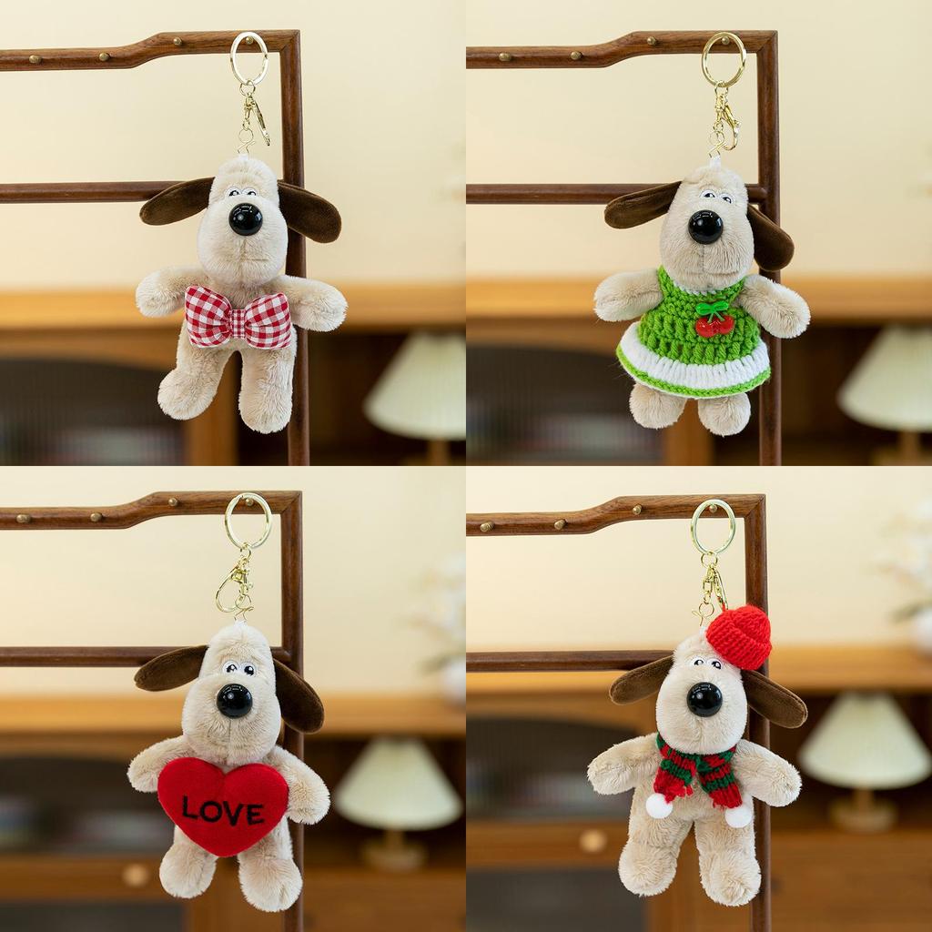 Cute Animal Plush Keychain Charming Cartoon Dog Toy For Kids And Girls Presents