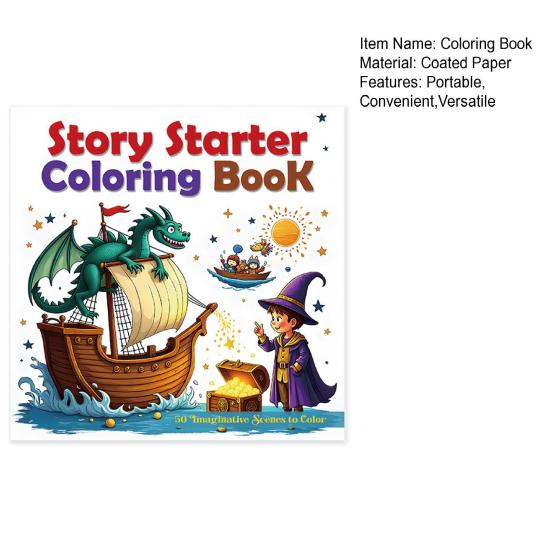 Everyday Superheroes Coloring Book 60-Page Interactive Adventure for Kids Portable Creative Coloring Book with Pencils Crayons Markers