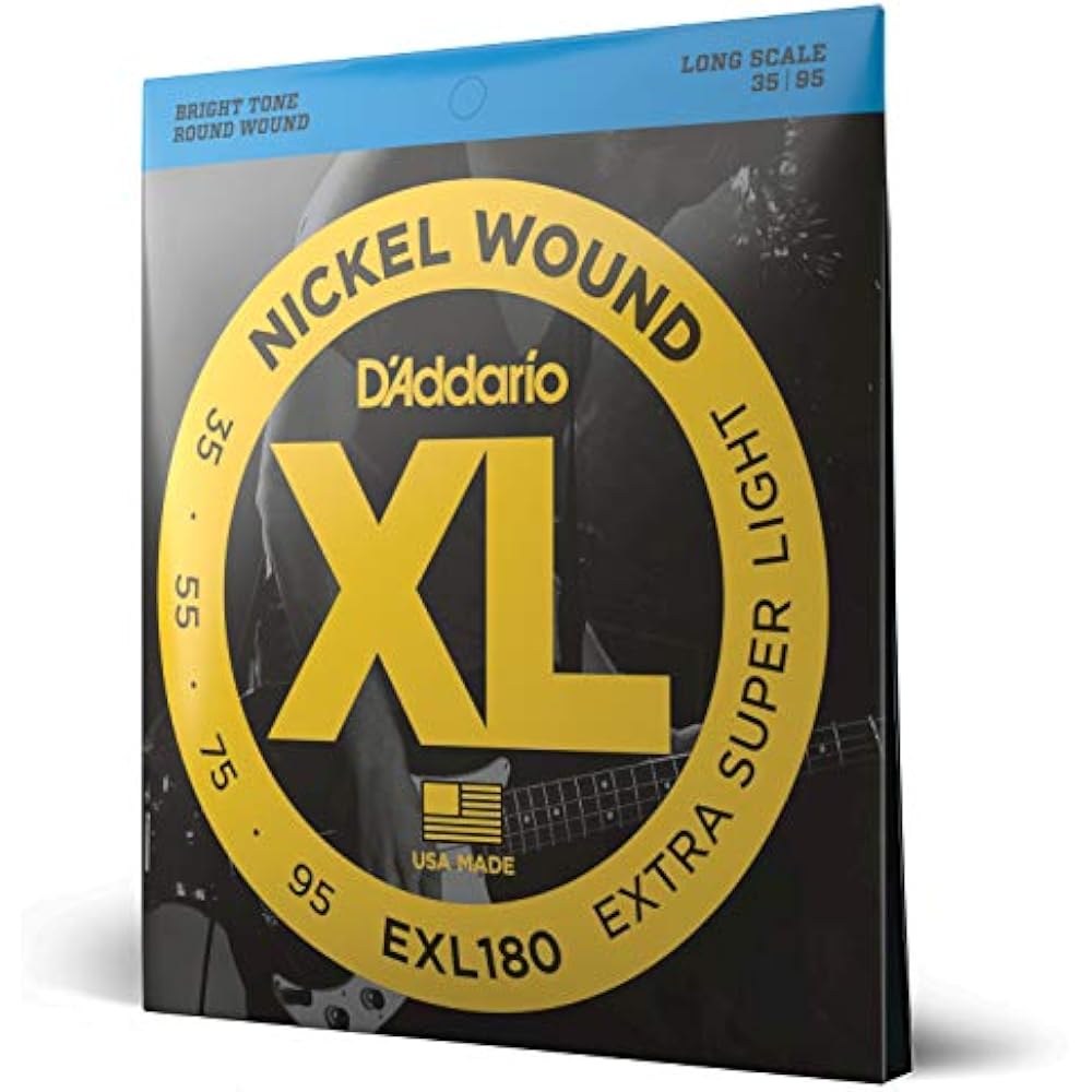 D Addario Daddario Bass String Nickel Long Scale .035-.095 EXL180 [Domestic Genuine]