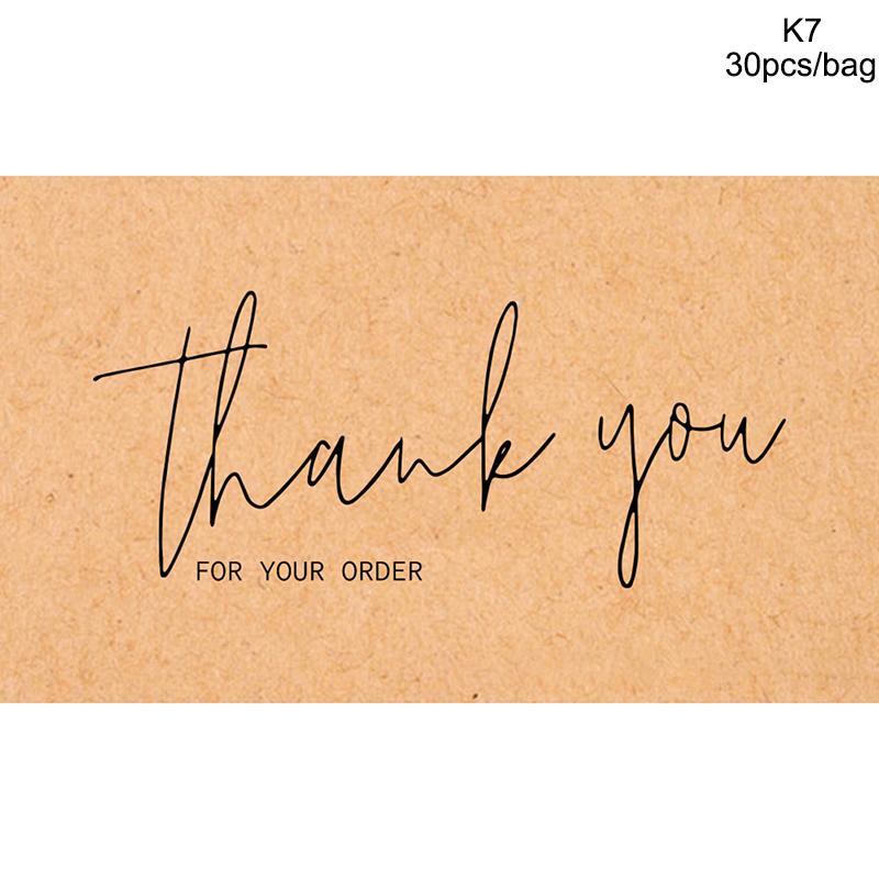 50/100/500ST Tack för din beställning Affärskort Shopping Köp Tack Hälsningskort Uppskattningskort För Små Företag