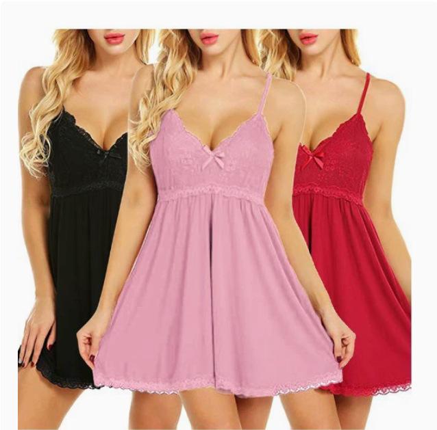 

Lace sexy underwear women s perspective pajamas pajamas fat mm large size suspender skirt set 5XL рожевий