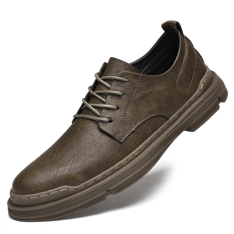 Men s Genuine Cowhide Leather Shoes - Casual & Formal Work Styles 38