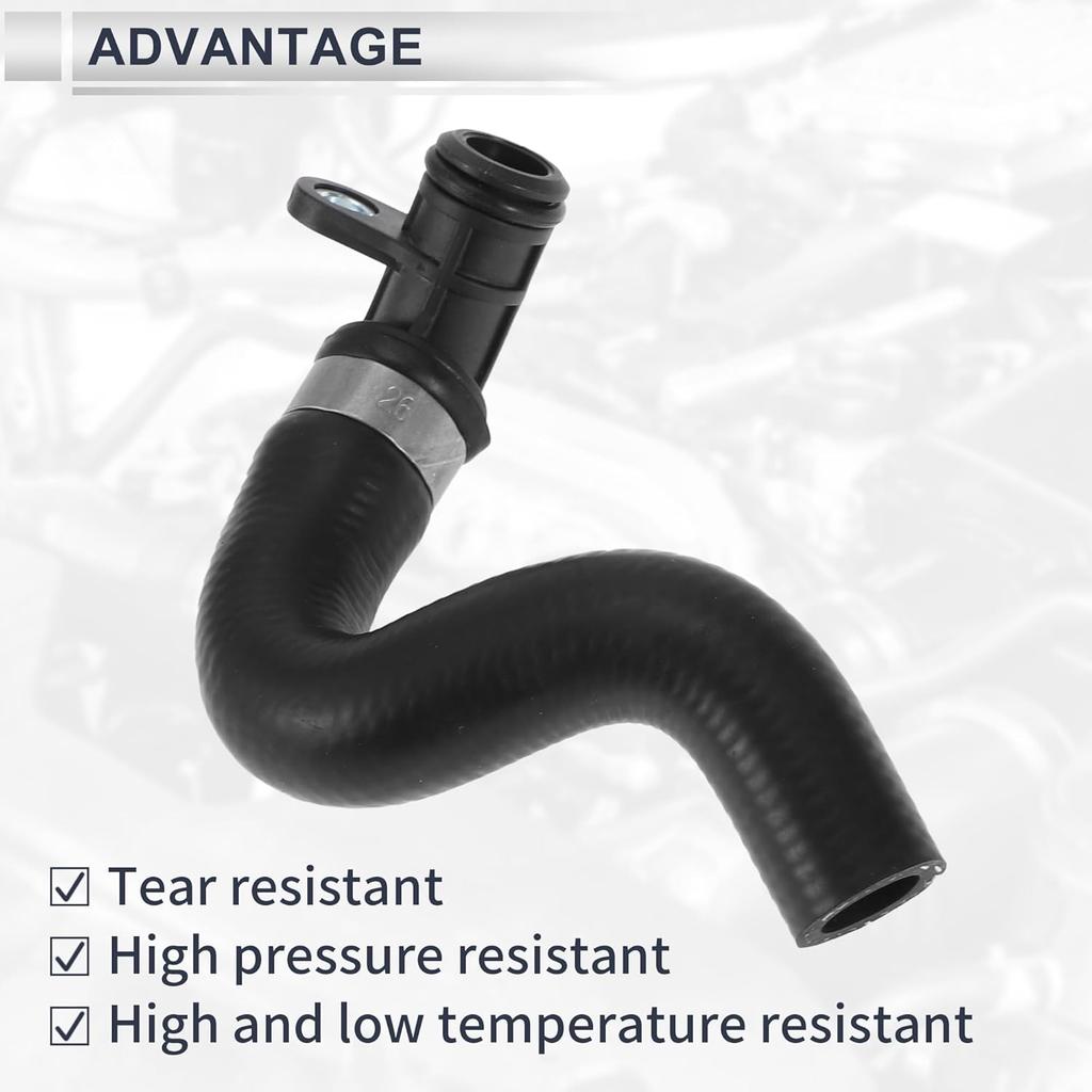 Engine Radiator Hose for Volvo XC90 3.2L 2007-2014 for Volvo S60 3.0L 2011-2016 Good Sealing Coolant Water Hose Pipe No.30713530 Rubber 1 Pc