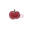 Non-Damaging Autumn/Winter Apple Hair Clips for Kids - Full Fabric Cover, Ideal for Bangs