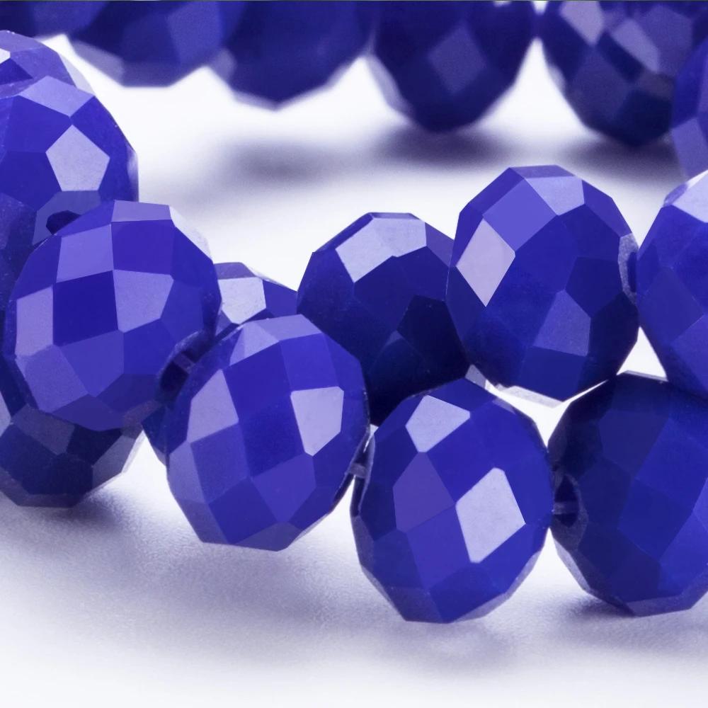 4 6 8 mm Rondell Kristallpärlor Fasetterade Porslinsglas Pärlor Lösa Avståndspärlor för Smyckestillverkning Handarbete Armband Halsband