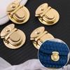 3pcs Golden Lock Clasps Decorative Snap Fasteners for DIY Handbags & Crafts, Stylish Bag Clasps, Elegant Accessory for Women's Wallets, Totes & Bags