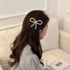 Korean Version of Pearl Bow Bangs Hairpin Simplicity Edge Clip Elegant Hair Accessories Tide