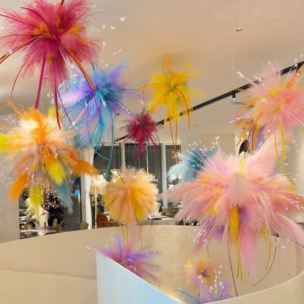 Fireworks Maidenhair Grass Artificial Reed Plant Bouquet Pampas Grass Wedding