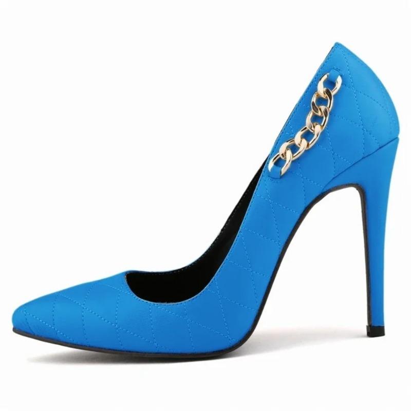 2024 NOVÉ Vysoké podpatky Sexy lodičky Ženy Velká velikost 11CM Bílá Černá Lakovaná kůže na jehlovém podpatku Kancelářské Svatební boty