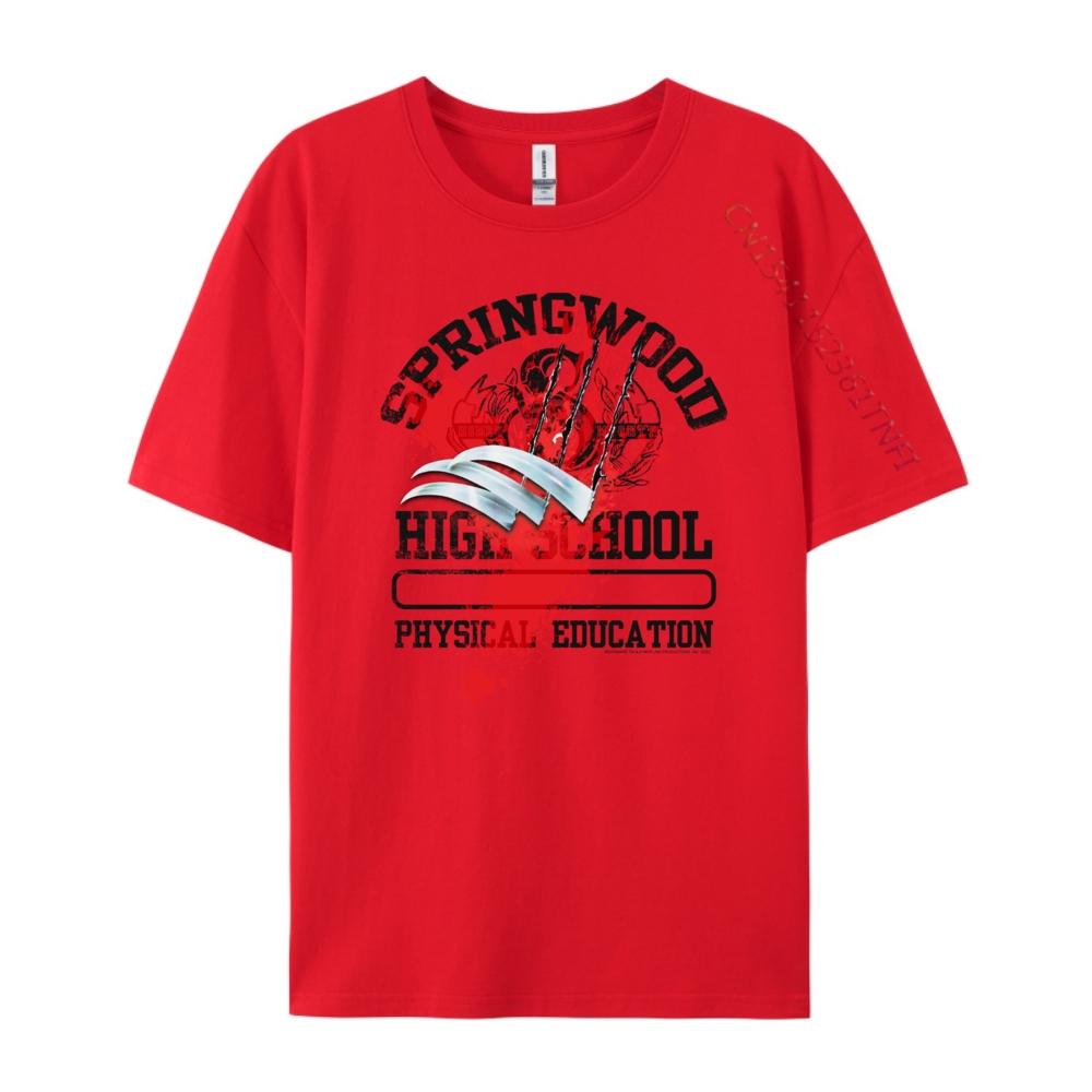 

Springwood High School P.E Graphic Tees Natural Oversized T Shirt Cream T Shirt Unisex s T-Shirts T-shirt S