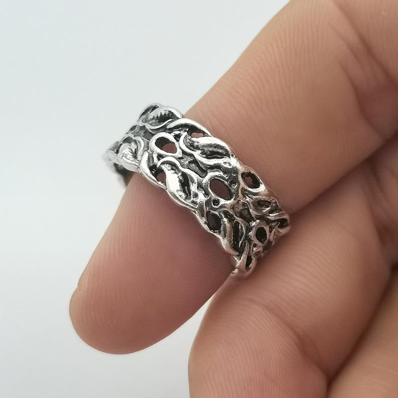 New Fashionable Punk High-End Ring with Tree Vine Wrap Design, Popular Men's Ring for Direct Sale