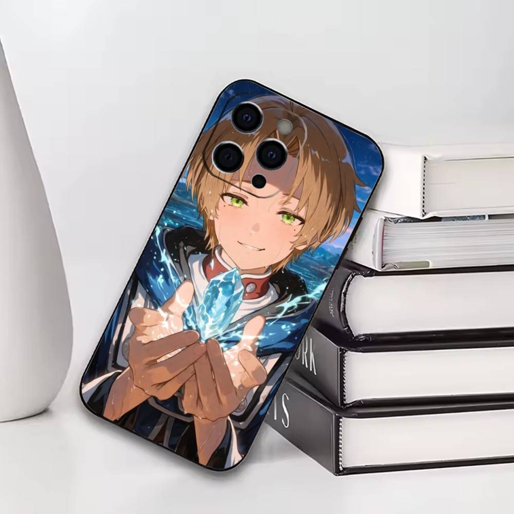 

Mushoku Tensei Jobless Reincarnation Phone Case For iPhone17,16,15,14,13,12,11 Plus,Pro Soft Silicone Black Case iPhone13