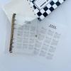 2026 A5/A6 Loose Leaf 6 Holes Calendar Separator Page Durable Transparent PP Frosted Material For Planner Time Management
