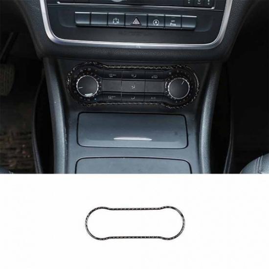 Real Carbon Fiber For Benz GLA CLA 2013-19 Cover Trim Central AC Button Control