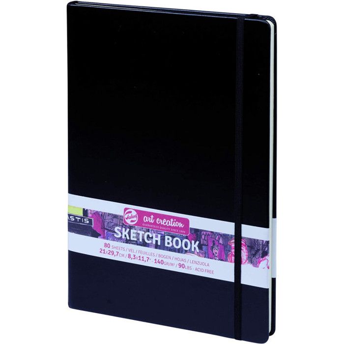 Sketchbook - TALENS - 80 Sheets - 21 X 30 Cm - Hard Cover - Ivory Paper 140 G/m²