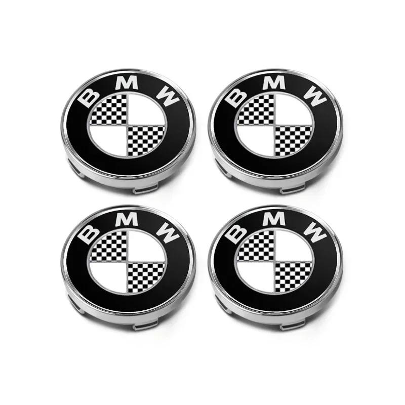 -4pcs 60mm Car Wheel Center Hub Stickers 56/60mm Car Wheel Center Hub Caps Auto Decoration Accessories For BMW M E30 E34 E36 E39