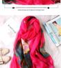 Extra Large Korean Style Chiffon Scarf - Versatile Beach Towel and Sun Protection Shawl for Women