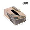 MDF Tissue Box for Table (23 X 14 X 8 Cm, Silver Marble),  Duli