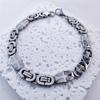 Hip Hop 6mm 9mm 11mm Cross Cuban Link Bracelet Stainless Steel 18K Gold Plated Punk Wrist Jewelry for Men
