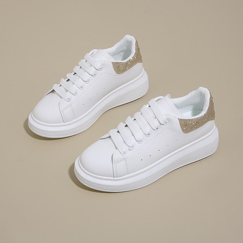 Summer new breathable little white shoes female students platform versatile casual sports board shoes 1