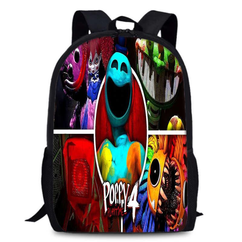 Chapter Poppy Playtime 4 Durable Bookbag 15in Laptop Anime Backpack Oxford