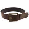 Artistic Wide Pu Leather Belt For Women With Alloy Clasp For Elegant Dress Pairing