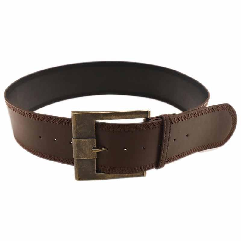Artistic Wide Pu Leather Belt For Women With Alloy Clasp For Elegant Dress Pairing
