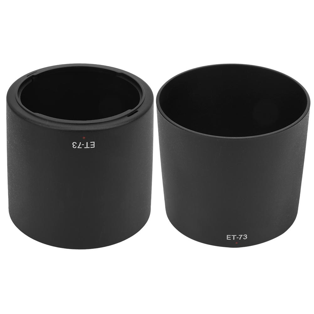 ET 73 Plastic Black Camera Mount Lens Hood Fit for Canon EF 100mm f 2.8L Macro IS USM Lens