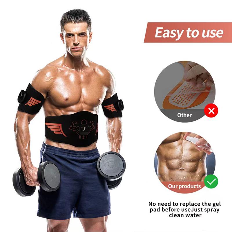 EMS Muscle Stimulator Abdominal Trainer Abs Toner Arm Belly Leg Exercise Workout Lose Weight Fat Burn Home Gym Fitness Equipment