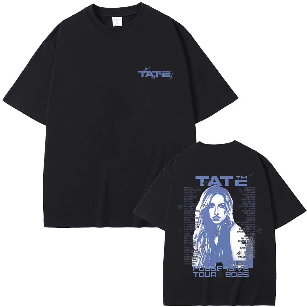 

Singer Tate Mcrae Merch Tshirt So Close To What Miss Possessive Tour 2026 T Shirts Men Women Fashion Casual Oversized Tshirts S