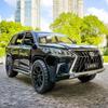 1/32 Scale Lexus LX570 Off-Road In Luxury SUV Model Car, Zinc Alloy Pull Back Toy Car with Sound and Light for Kids Boy Girl Gift