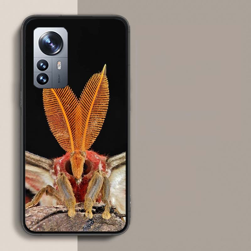 

Moth Macro Phone Case For Redmi Note 13 Pro Plus 14 Pro+ 12S 12 11S 11T 11E 11 10S 10 9S 9 Xiaomi Capa TPU Redmi Note 11(11T)5G