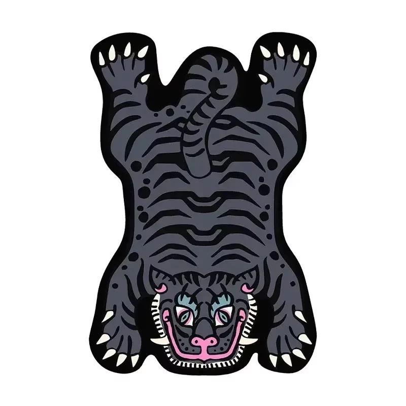 Cartoon-Tiger-Teppich - Strapazierfähig und leicht zu reinigen Wohnkultur Wohnzimmer Sofa Couchtisch Teppich Nachttischteppich für Schlafzimmer