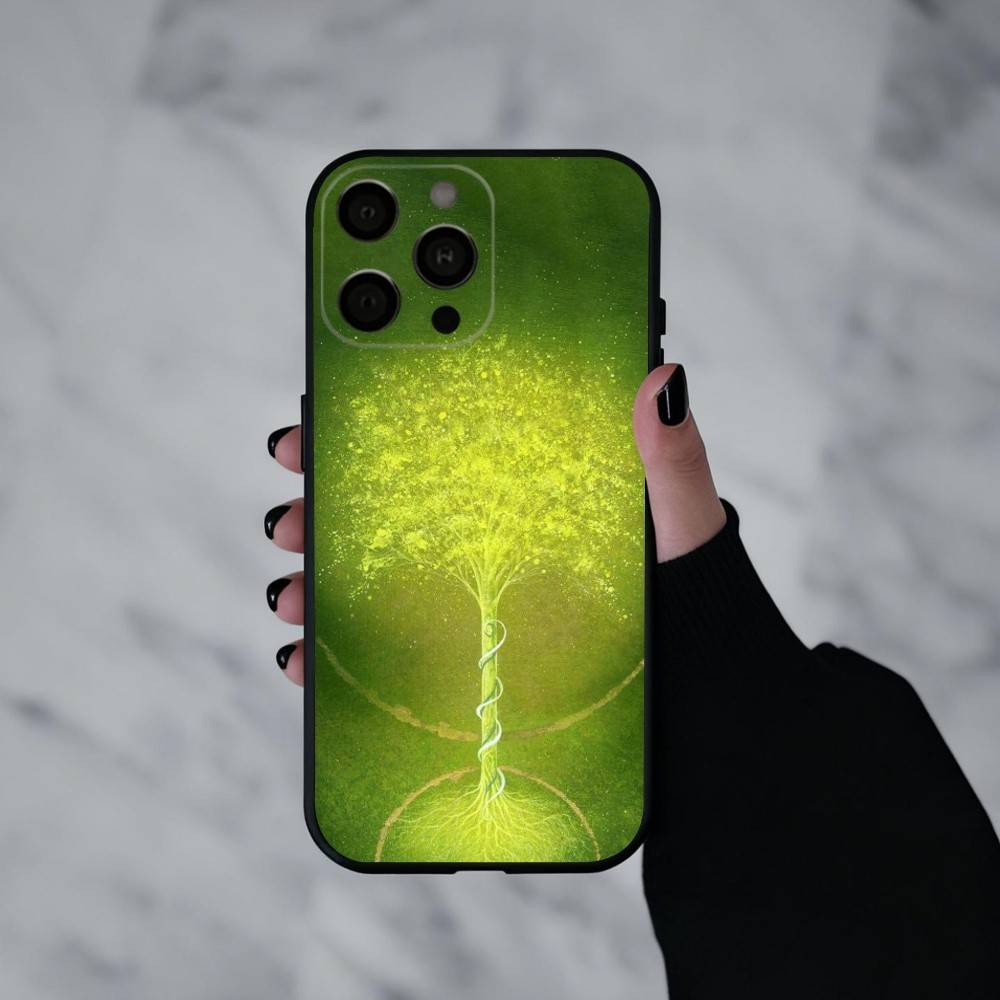 W-World L-Life Tree Mobile Phone Case For iPhone 17pro, 16,15,14,13,12,11 X XR Plus,Others Soft Black Cover