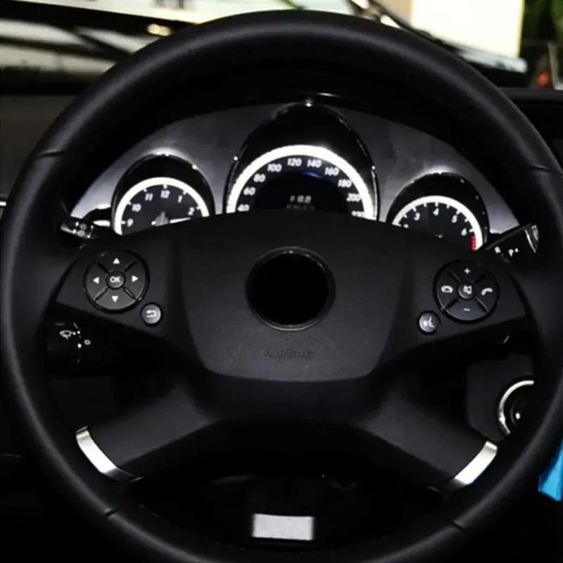 ABS Car Accessories Steering Wheel Buttons Knob Trim Cover Stickers For Mercedes Benz A B C E S GLC CLA CLS GLE GLS GLK Class