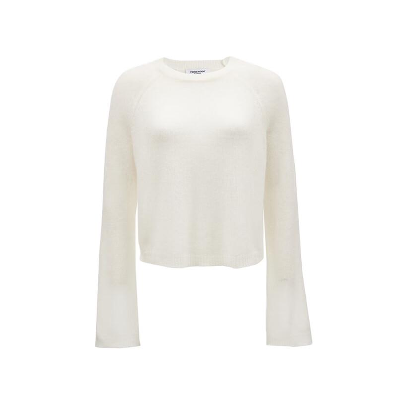 VEROMODA Women's Pure Cashmere Cloud Touch Round Neck Sweater