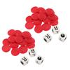 2 Sets Left Right Center Dice Game 16mm With 3 Dices 24 Chips for Family Nights Friends Gatherings Games Parties Red