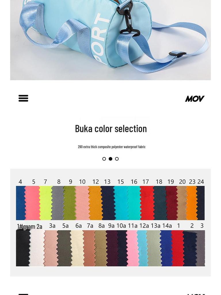 Frühling/Sommer Macaronfarben Sport Umhängetasche: Wasserdichte Tonne mit großem Fassungsvermögen für Männer und Frauen