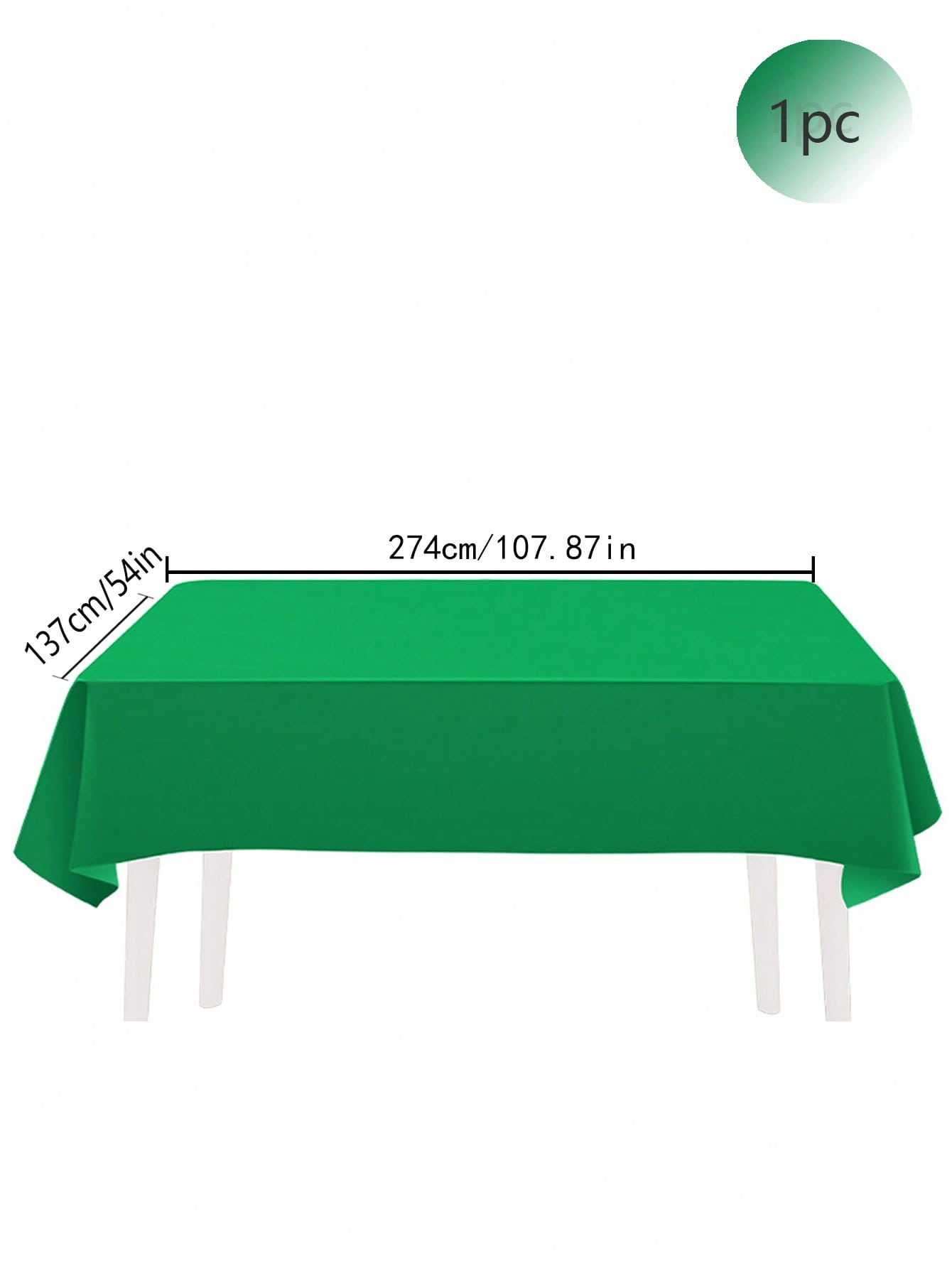 

137x274cm Disposable Solid Color Tablecloth Birthday Party Wedding Christmas Table Cover Wipe Covers Rectangle Desk Cloth Decor зелёный