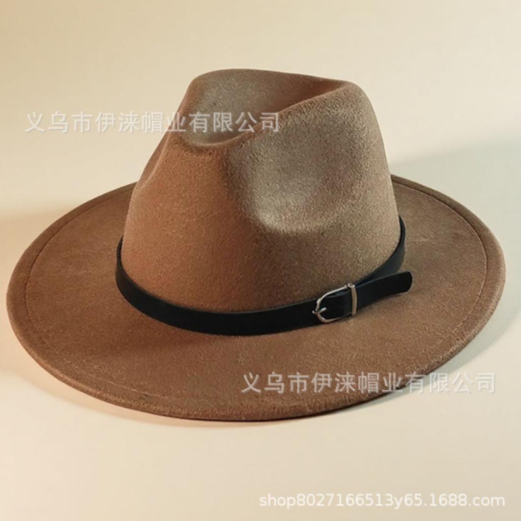 Kleur Hoed, Brits Retro Jazz Hoed, Unisex Platte Rand Heren Hoed