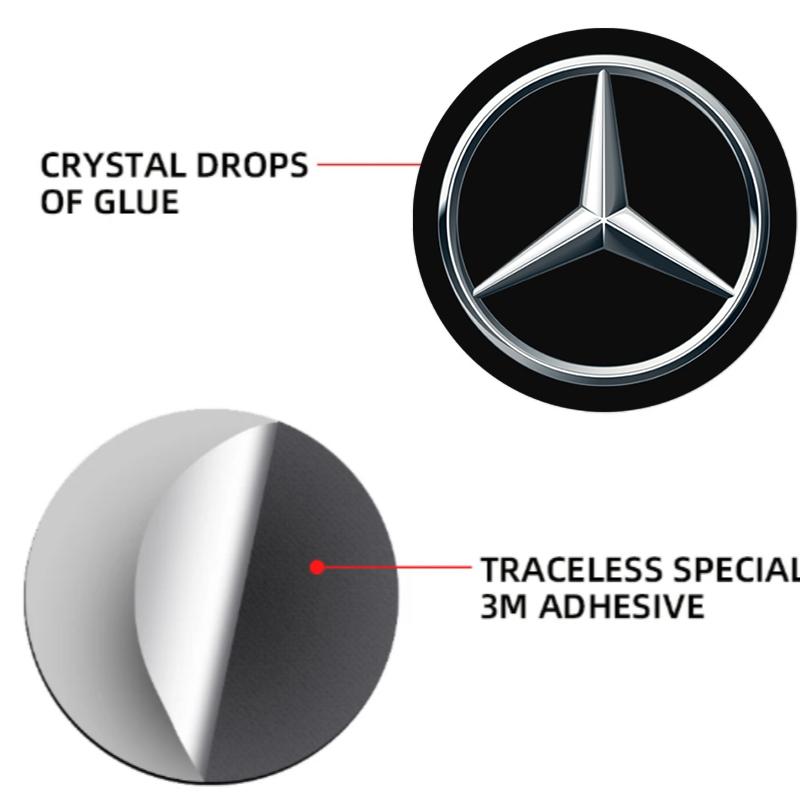 4Pcs Car Lock Stickers Keyhole Anti-blocking Protection Styling For Mercedes Benz B/C/E/S Class A Class C200L GLC GLK New CLA