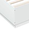 Bed Frame White 150 x 200 cm Engineered Wood