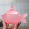 Delicate Fish Themed Glass Jar With Tight Seal Suitable For Storing Sweets Spices Or Office Supplies 16cm Size