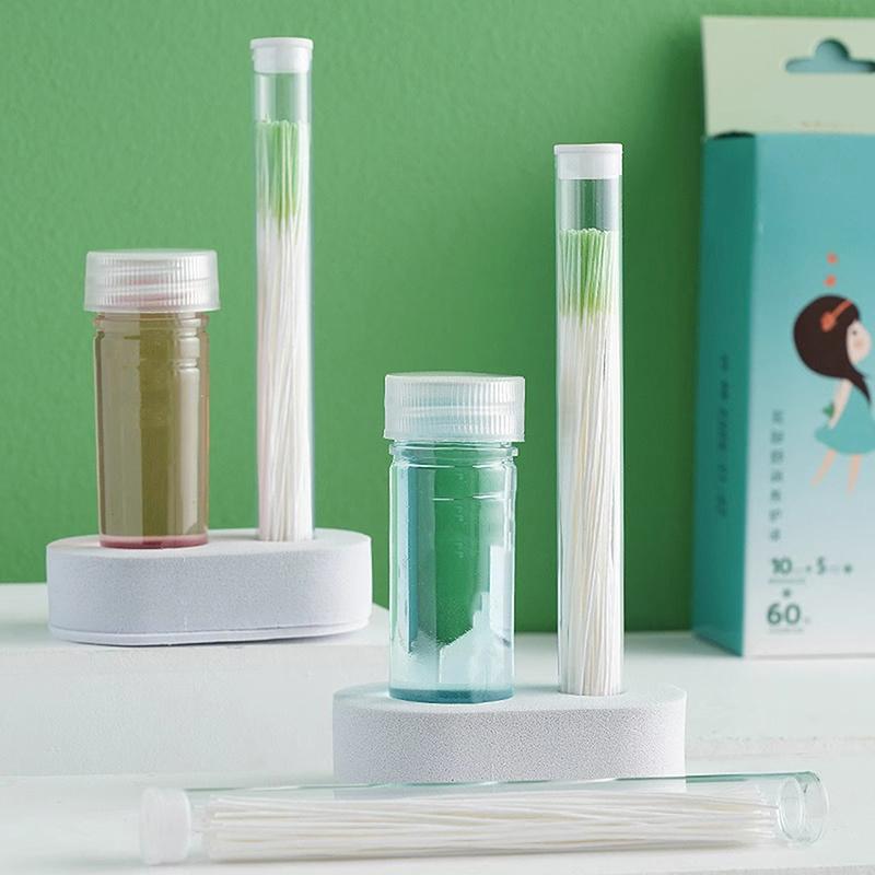 Pierced Ear Cleaning Set Solution Floss Cotton Thread Ear Hole Aftercare Tool Kit Disposable Earrings Hole Cleaner